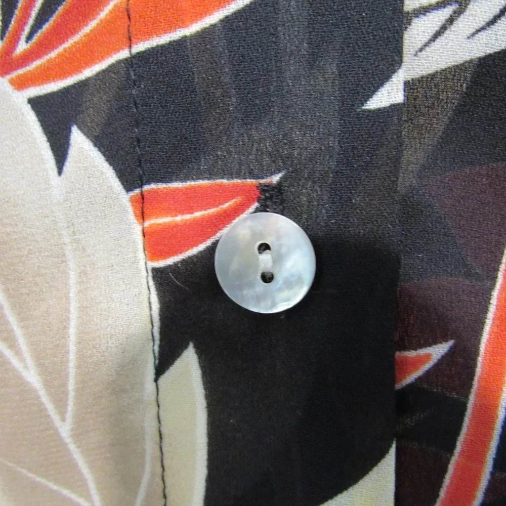 (PRICE IS FIRM!)Coldwater Creek Floral/Leafy, Autumn Vibe Blouse - Picture 6 of 10